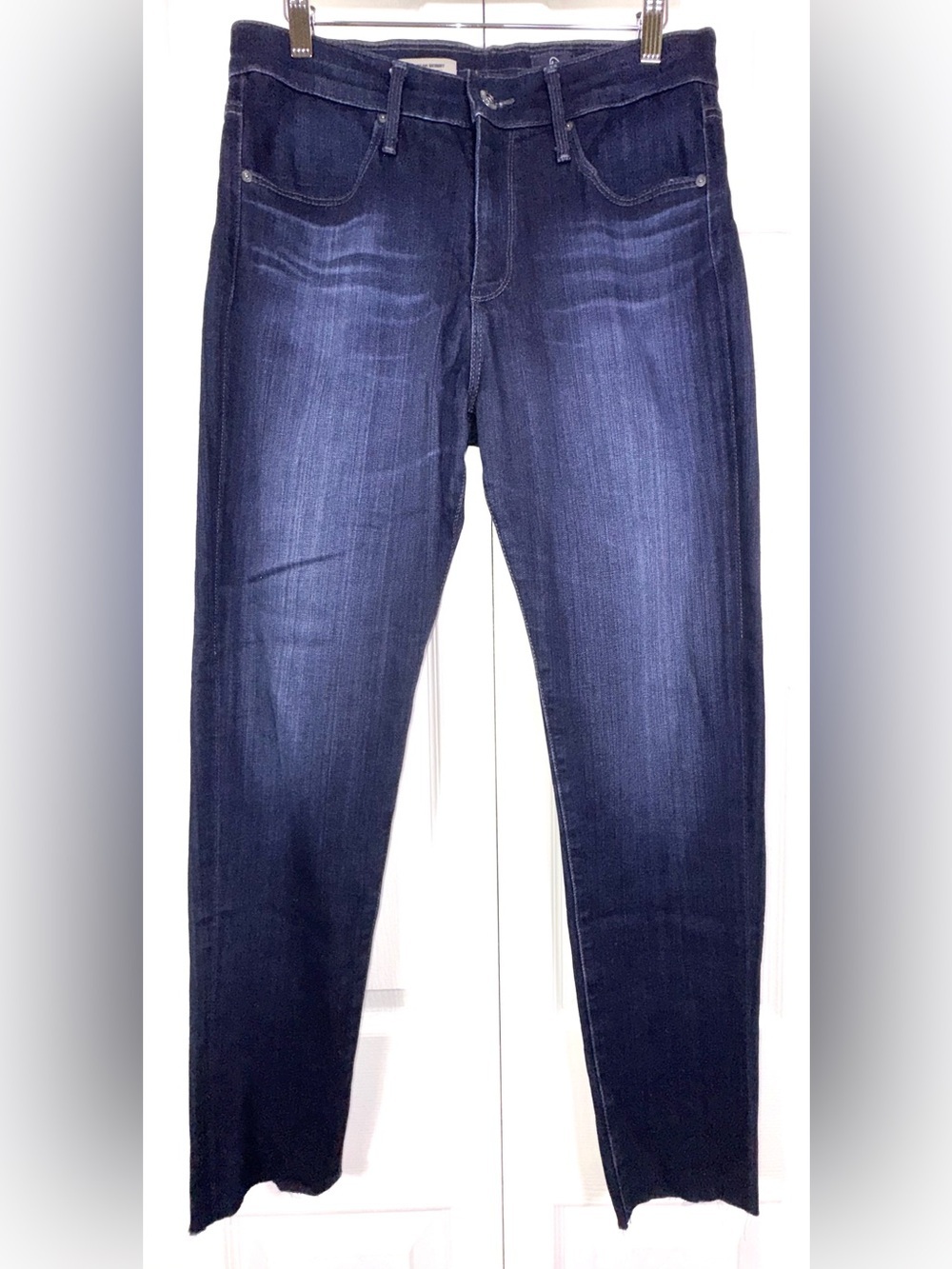 AG Adriano Goldschmied The Farrah Skinny High Rise Jeans Dark Wash Size 30R EUC - Picture 1 of 13